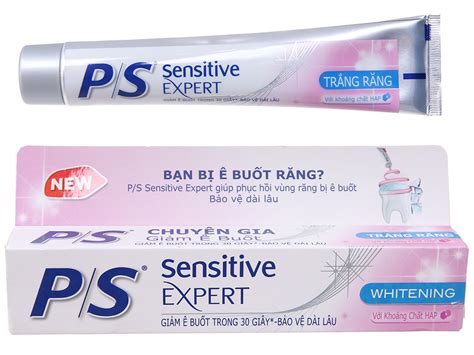 Kem đánh răng P/S Sensitive Expert giảm ê buốt trắng răng...