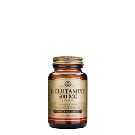 Solgar L Glutamina 500mg 50 Cápsulas