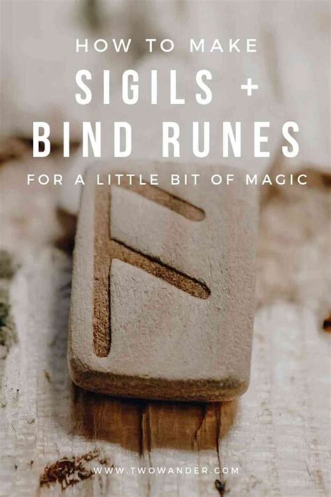 How To Make Sigils And Bind Runes Two Wander X Elysium Rituals