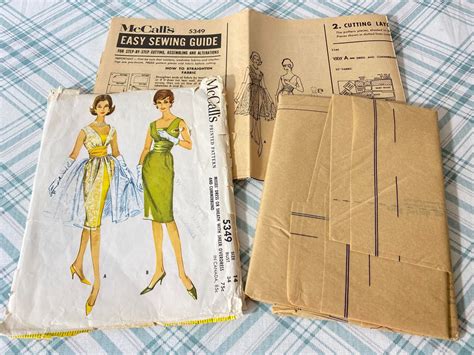 1960s Evening Dress Sewing Pattern Sheath Sheer Over Dress Etsy