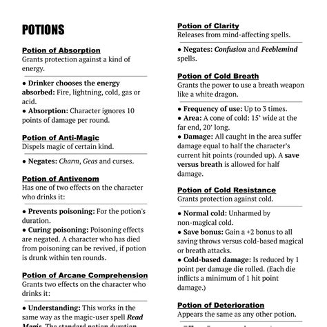 OSE Extended A5 Potions V001 Pdf DocDroid