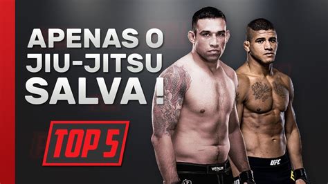 5 LUTADORES DE MMA SALVOS PELO JIU JITSU Top5 UFC YouTube