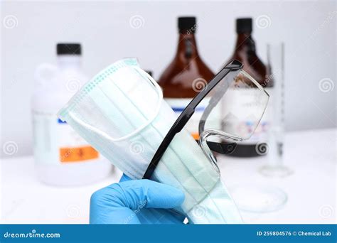 Hazardous Chemical Protection Equipment in the Laboratory or Industry Stock Photo - Image of ...