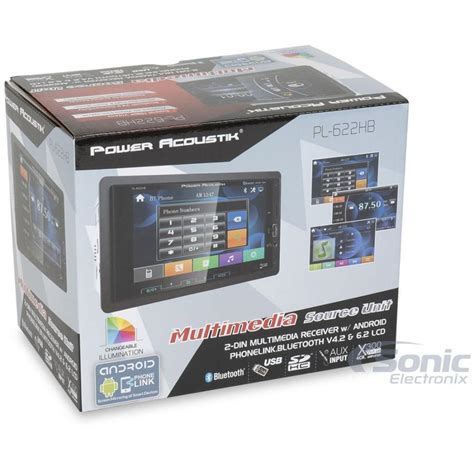 PL 622HB 6 2インチ画面 Bluetooth内蔵 USB SD AUX IN 2DIN パワーアコースティック Power