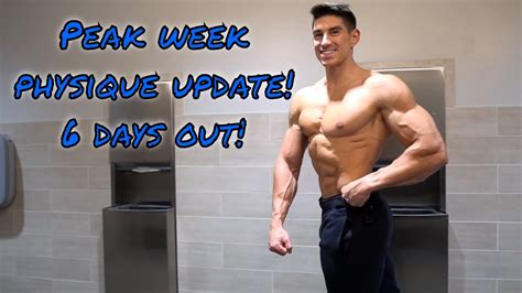 Peak Week Physique Update Posing Upper Body Workout Natural Mens