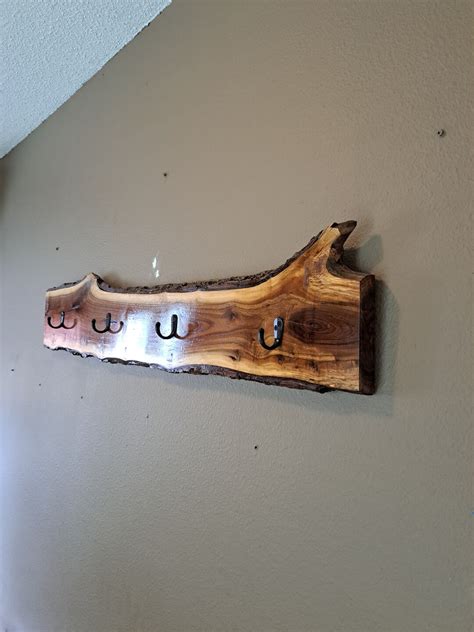 Live Edge Coat Rack Etsy