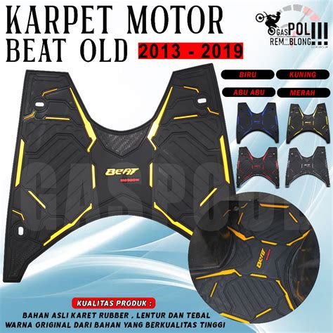 Jual KARPET BEAT FI ESP CBS STREET POP OLD ALAS PIJAKAN KAKI BORDES