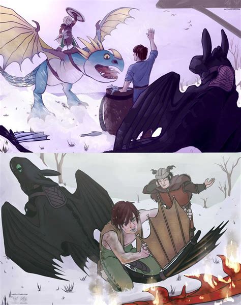 Hiccup Toothless And A Fin Pt1 By 91939art How To Train Dragon