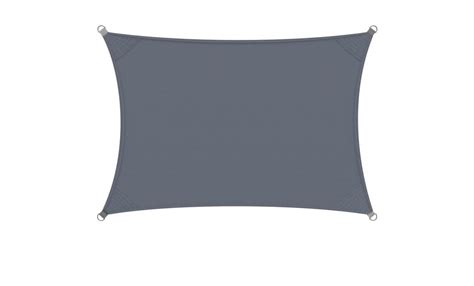 Voile D Ombrage Auvent Oxford Rectangulaire 2x4m Anthracite Jardin