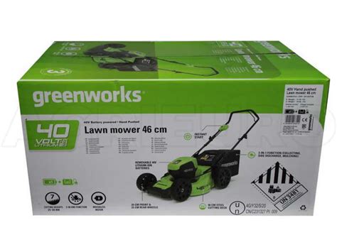 Akku Rasenm Her Greenworks Gd Lm Hpk V Ah Im Angebot Agrieuro