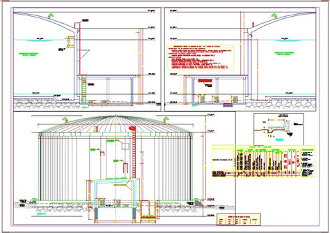 Reservorio Apoyado De M En Autocad Cad Mb Bibliocad