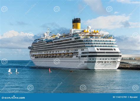 Cruise Ship Costa Favolosa In Funchal Portugal Editorial Photo Image