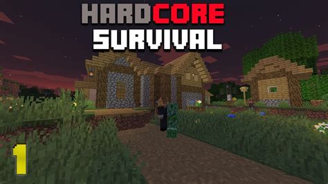 Minecraft Hardcore Survival 1 Bölüm Hızlı bir başlangıç YouTube