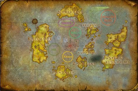 Kalimdor Map Cataclysm