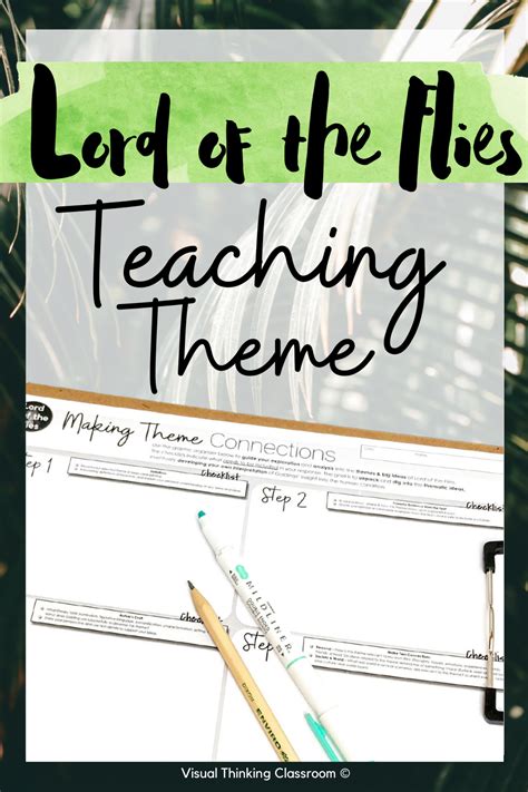 Lord Of The Flies Novel Study Theme Analysis Activity And Worksheet