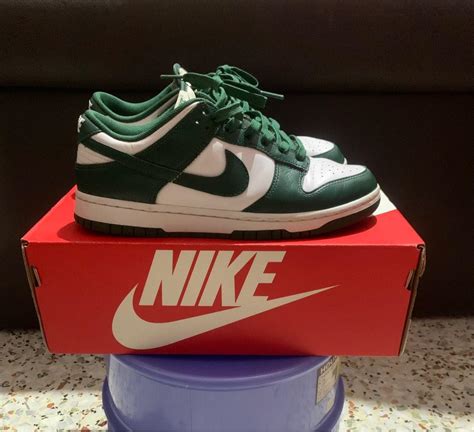 Nike Dunk Low Spartan Green Men S Fashion Footwear Sneakers On Carousell