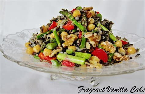 Wild Rice Salad With Chickpeas And Asparagus Fragrant Vanilla Cake