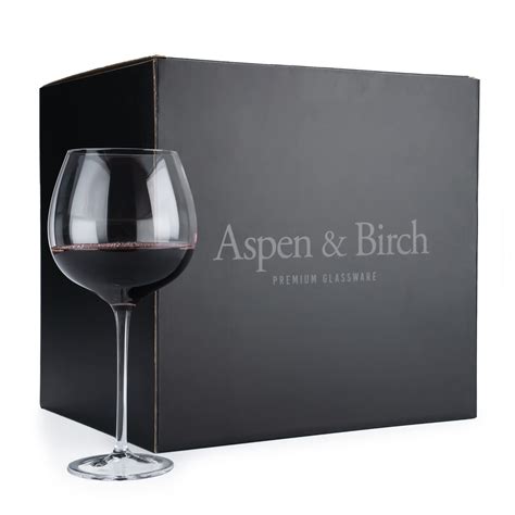 Buy Aspen Birch Timeless Wine Glasses Set Of Red Wine Glasses