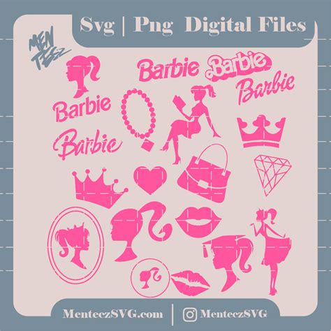 Barbie Svg Bundle, SVG, Princess Silhouette, pink doll Svg, Girl Svg ...