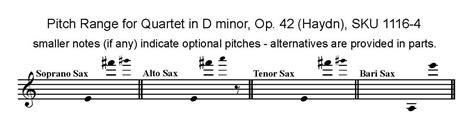 String Quartet In D Minor By Haydn For Satb Saxophone Quartet