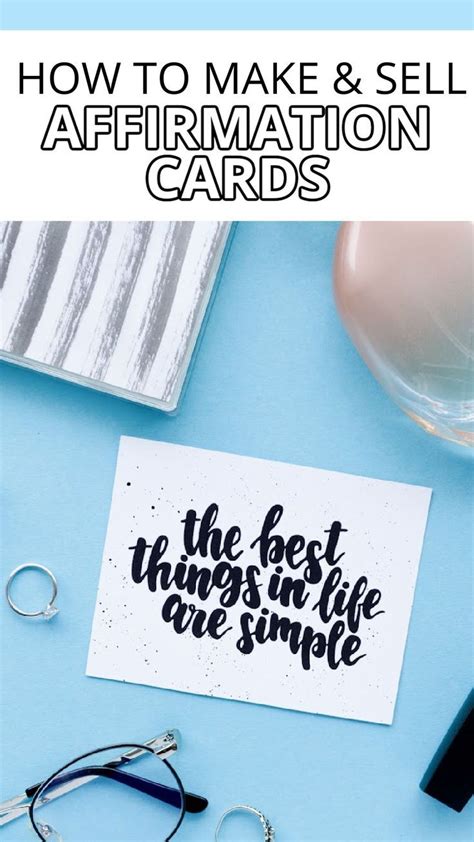 How To Make Affirmation Cards To Sell