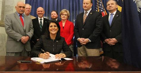 Gov Haley Signs Guns In Bars Bill Expresses Support For