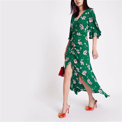 River Island Green Floral Dress Dresses Images 2022