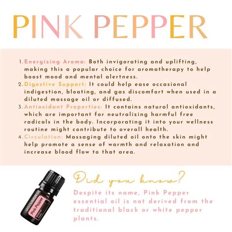 How To Use Your Pink Pepper Essential Oil Education Massage Oil Natural Essential Oils