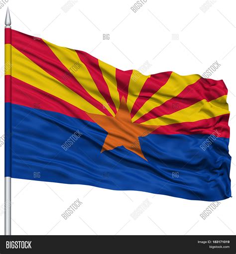 Isolated Arizona Flag Image And Photo Free Trial Bigstock