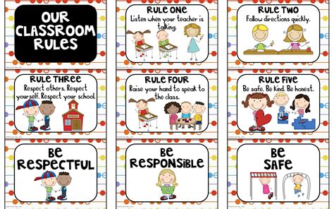 Fourth And Ten Rules And Behavior Expectation Freebies