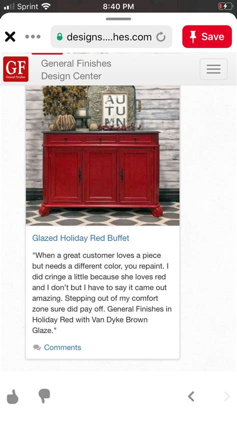 Pin By Connie Melton On Chalk Paint Colors Red Buffet Chalk Paint