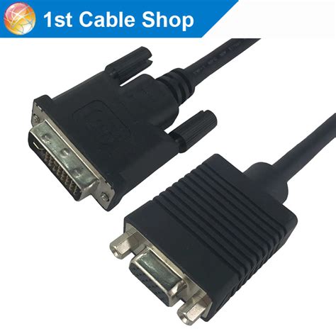 8inch DVI to VGA cable adapter DVI I Male to VGA Female for PC VGA ...