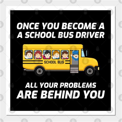 School bus driver humor funny saying gift wall and art print school bus ...