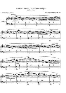 Four Impromptus For Piano D 899 Op 90 By F Schubert On MusicaNeo