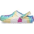 Crocs Unisex Adult Classic Tie Dye Lined Clogs Fuzzy Slippers