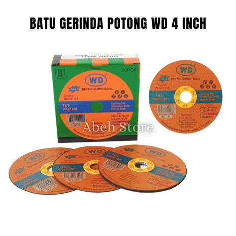 Wd Batu Gerinda Potong Inch Mata Gerinda Potong Wd Cutting Wheel Besi