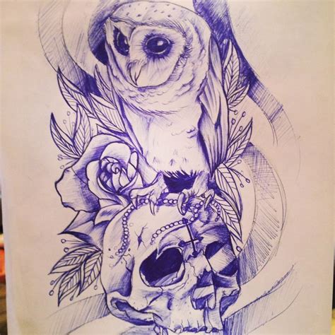 Skull Design Owl Skull Tattoos Skull Girl Tattoo Owl Tattoo Drawings