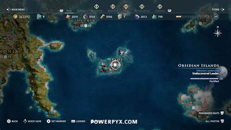 Assassins Creed Odyssey Orichalcum Fragment Locations Map