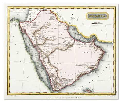 Arabia - Antique Print Map Room