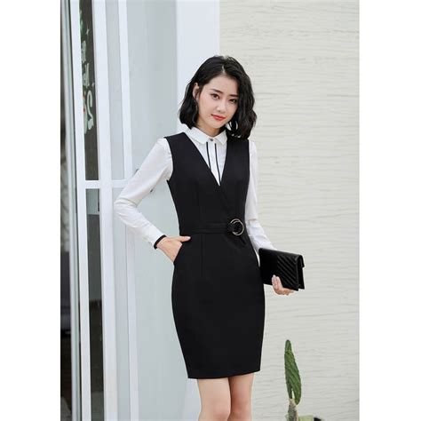 2021 Female Work Uniform Skirt Suits Women Business 2 Pieces Suit Blaz