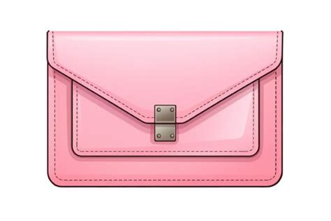 Pink Clutch Bag Clipart Graphic By Illustrately · Creative Fabrica