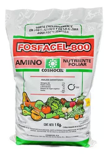 Fosfacel 800 Amino Nutriente Foliar Alto En Fosforo 1 Kg