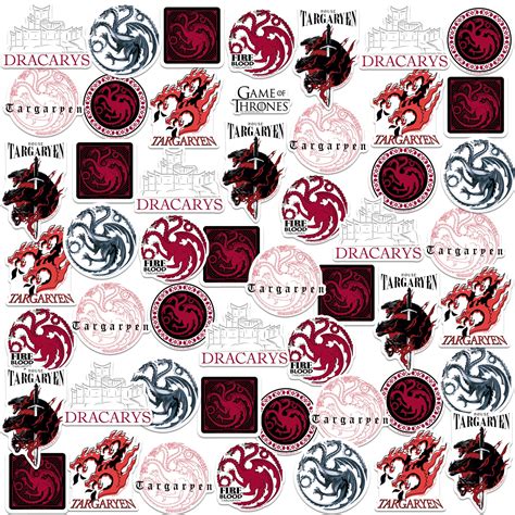 Game Of Thrones House Targaryen Ct Vinyl Large Deluxe Stickers