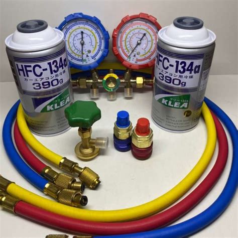 Jual PAKET ALAT PENGISIAN FREON AC MOBIL KULKAS KOMPLIT MANIFOLD DOUBLE