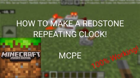 How To Make A Redstone Repeating Clock Rrc 100 Real 2024 Youtube