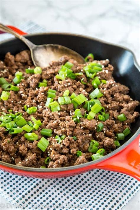 Ground Mongolian Beef Recipe Dinners Dishes And Desserts