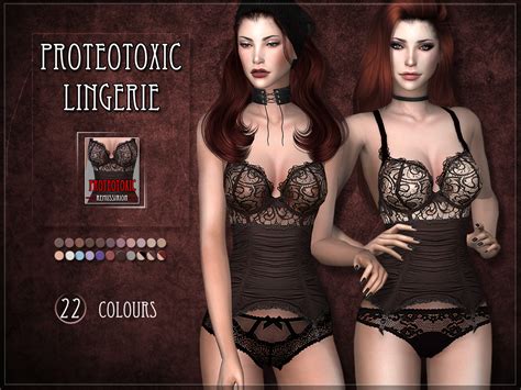 Sims 4 CC S The Best Proteotoxic Lingerie By Remus Sirion