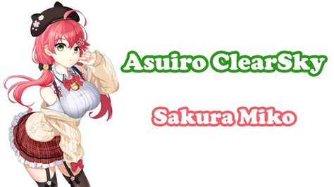 Sakura Miko あすいろclearsky Asuiro Clearsky Hololive Idol Project