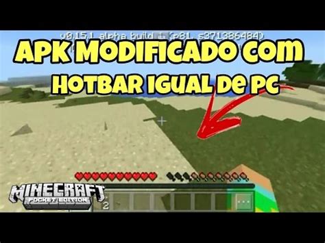 Minecraft Pe Apk Hotbar Modificada Igual De Pc Pocket