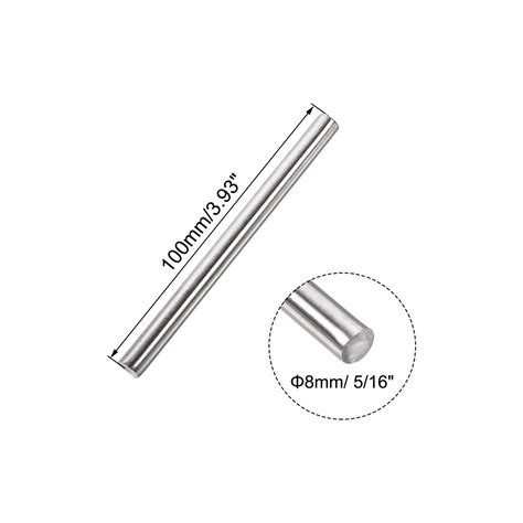 Mm X Mm Stainless Steel Solid Round Rod For Diy Craft Pcs Ebay